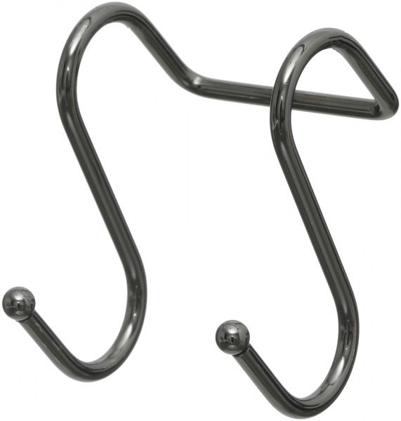 Крючок для рейлинга YJ-G311A NF двойной черный никель