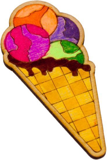 Игрушка деревянная Зірка магнит Вкусности