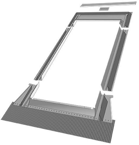 Комплект Вікно FTU-V U3 55х98 + Комір EZV №02 55х98