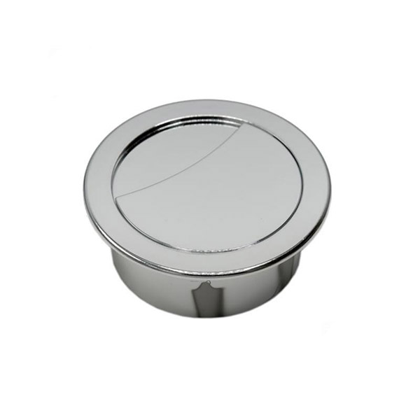 Заглушка для проводов 26х60 мм полированный хром Poliplast 0905-26CM