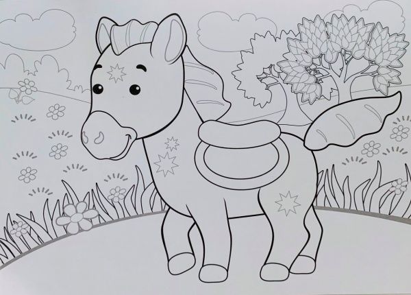 Книга-развивайка «Рисунки с наклеек: Лев» 978-966-74-8008-0