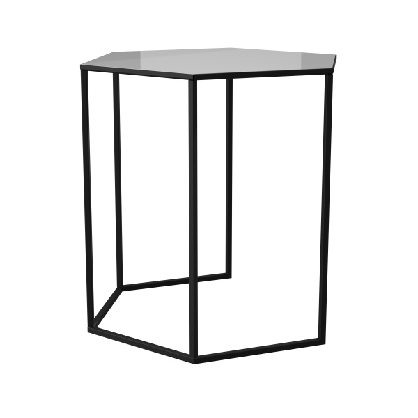 Стол журнальный Сава черный/белый 460x450мм Aqua Rodos 