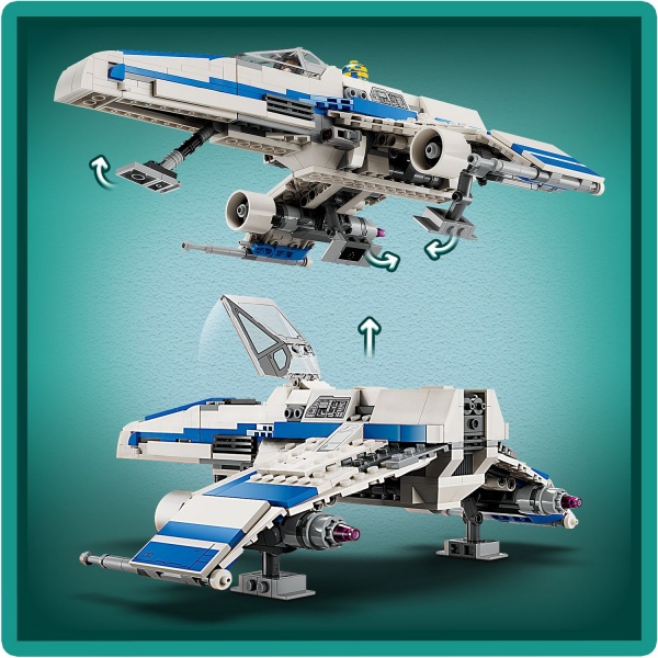 Конструктор LEGO Star Wars Винищувач Нової Республіки «E-Wing» проти Зоряного винищувача Шин Хаті 75364