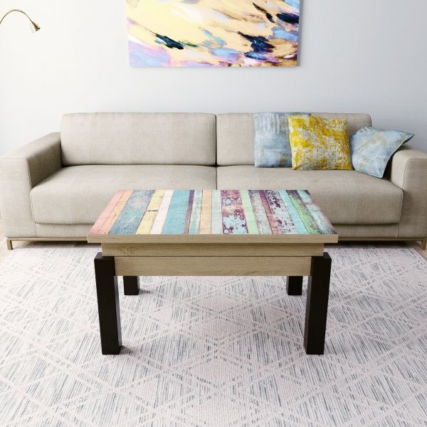 Стол-трансформер Art in Head Батерфляй дуб сонома/венге Print 598 