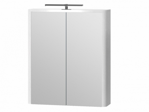 Дзеркальна шафа Botticelli Livorno - 60 структурний білий 