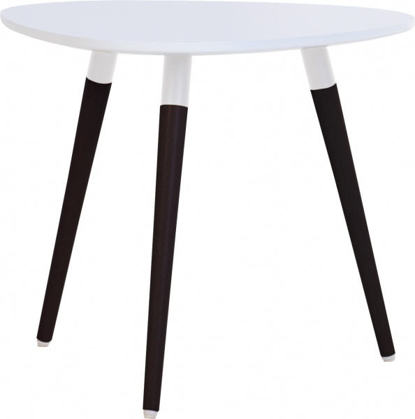 Стол журнальный LEAVES S WHITE (16) 490х490х435 (CH) белый 1.043 490x435мм Nowy Styl 