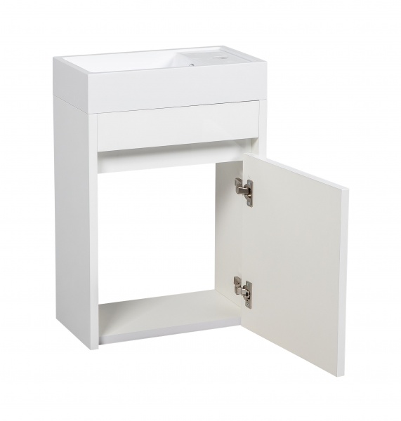 Тумба подвесная Aqua Rodos Винтаж белый глянец 40 см