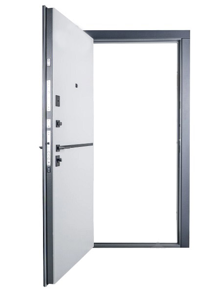 Дверь входная Abwehr АМ (547+251) 086 Л (АЦС + Б) антрацит/белый 2050x860 мм левая