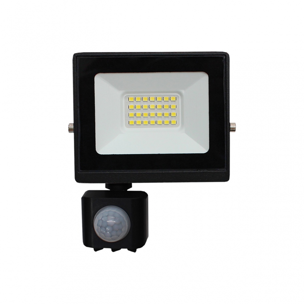 Прожектор светодиодный Eurolamp 30 Вт IP65 черный LED-FL-30/65(sensor)