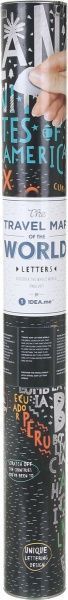 Скретч-карта Travel Map LETTERS World (англ)