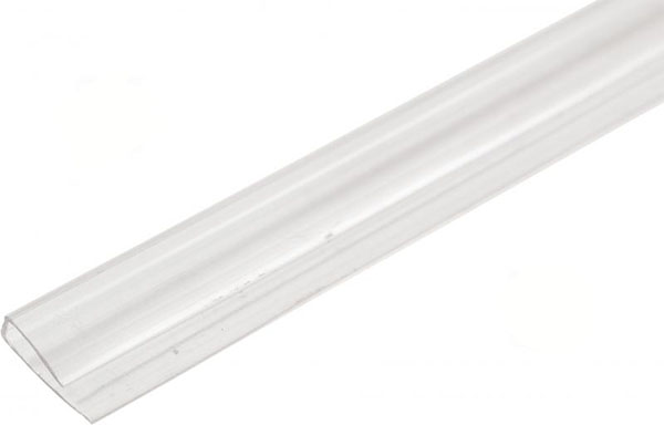 Профіль торцевий U 10мм x 2,1м прозорий