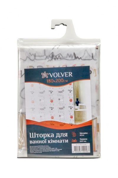 Шторка для ванны VOLVER 51403 Pastel (комплект)