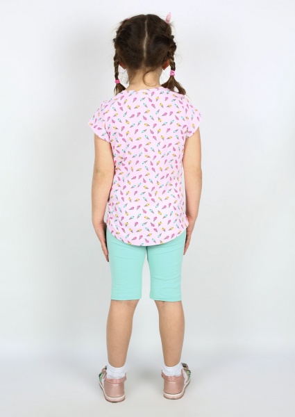 Футболка для дівчаток Sweet baby №0021/16095 р.116 рожевий із малюнком 