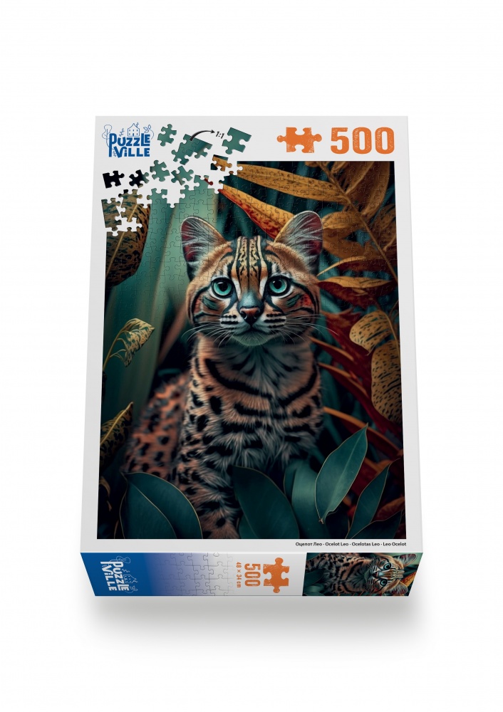 Пазл PUZZLEVILLE Оцелот Лео 500 елементів PZL500_22