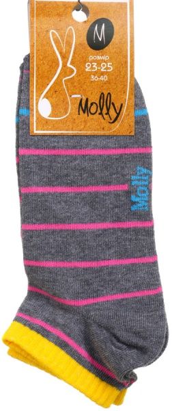 Носки женские Молли р. 23-25 розовый с серым 