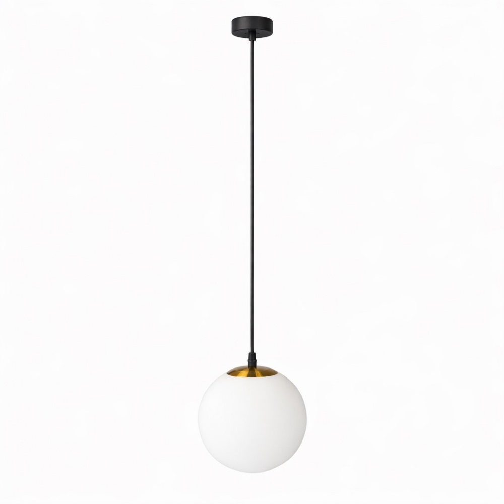 Світильник підвісний LIGHT SET OBRIY D200 1x40 Вт E27 чорний/білий/золото