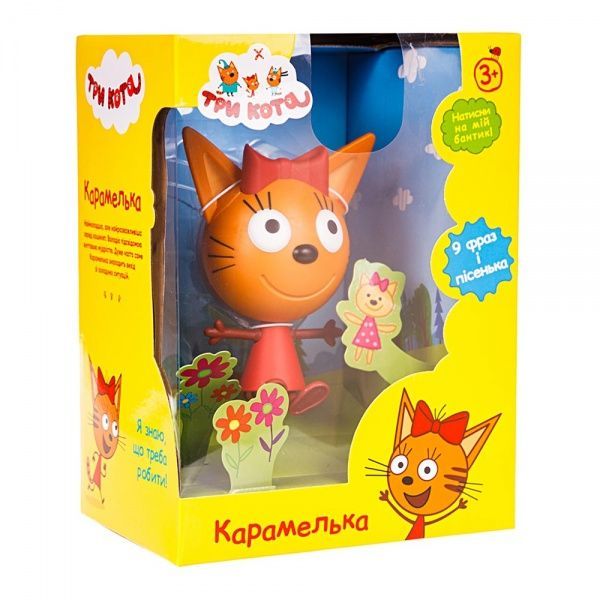 Фигурка коллекционная Три кота Карамелька со звуковыми эффектами T17190 