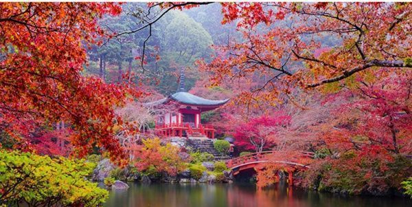 Репродукция Японские пагоды 96x48 см i_96x48_00063 