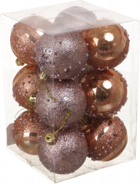 Набор елочных шаров Комплект № 11 d 60 мм 12 шт./уп.