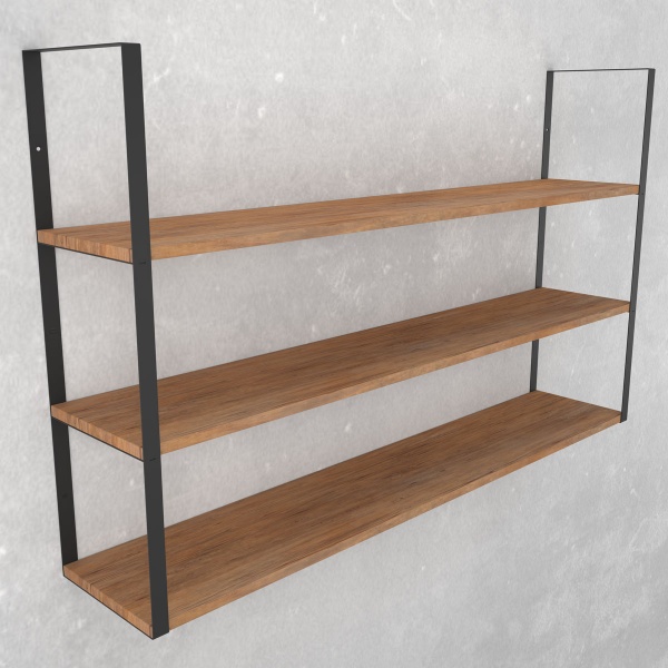 Кронштейн для полиць Valore Потрійний прямокутник Loft SB-TR-28