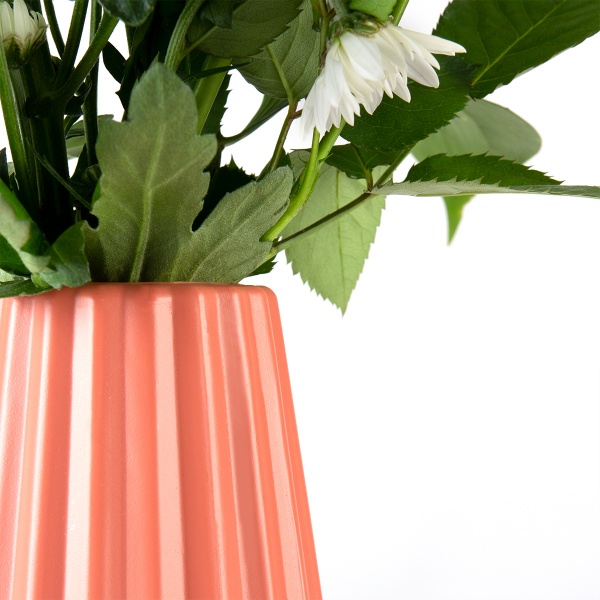 Ваза пластиковая MVM DH-FLOWERS-06 CORAL 22 см 