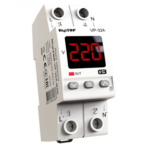 Реле напруги DigiTOP VP-32A M2R