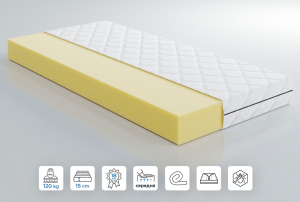 Матрас беспружинный Simple UP! (Underprice) 80x190 см