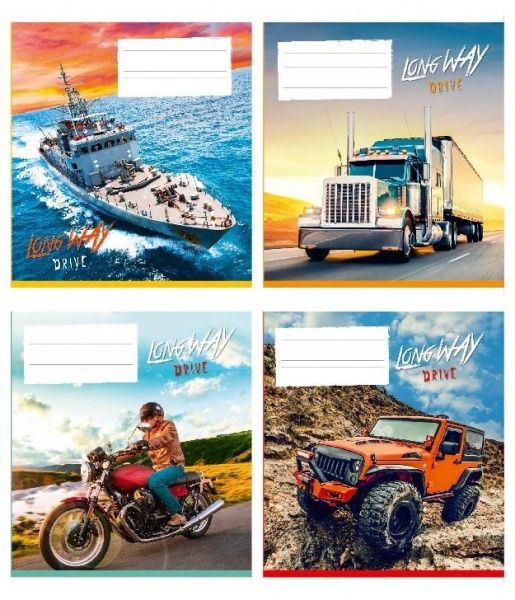 Комплект зошитів 48 аркушів у клітинку Драйв Поліграфіст