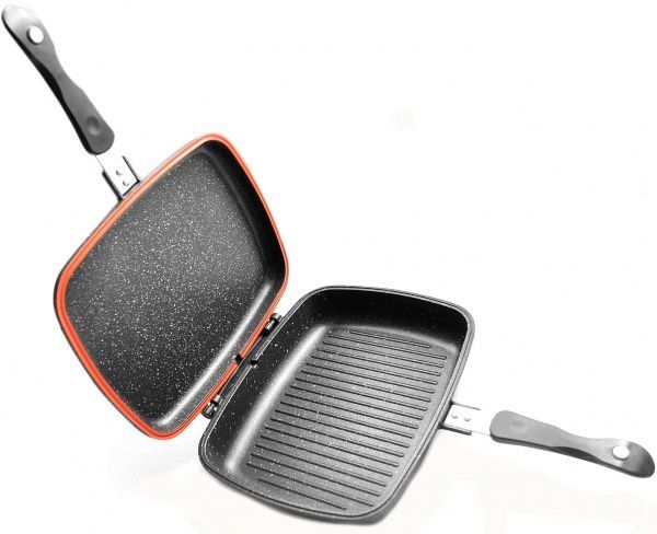 Сковорода-гриль двухсторонняя прямоугольная 30х24 см TurboGrill