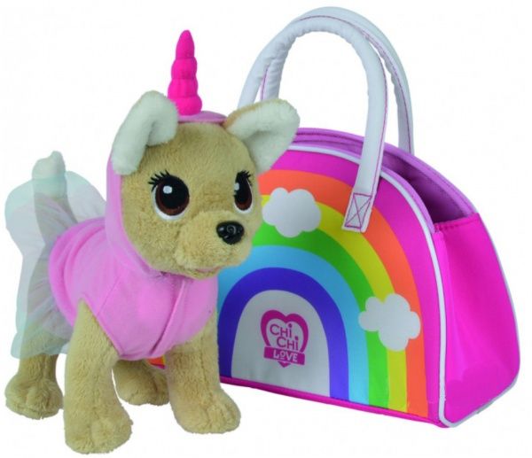 М'яка іграшка Simba Chi Chi Love Чіхуахуа Фешн єдиноріг з сумочкою 20 см 5893246