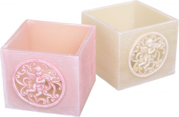 Подсвечник фонарик Амур, 11 см, бежевый Pako-If