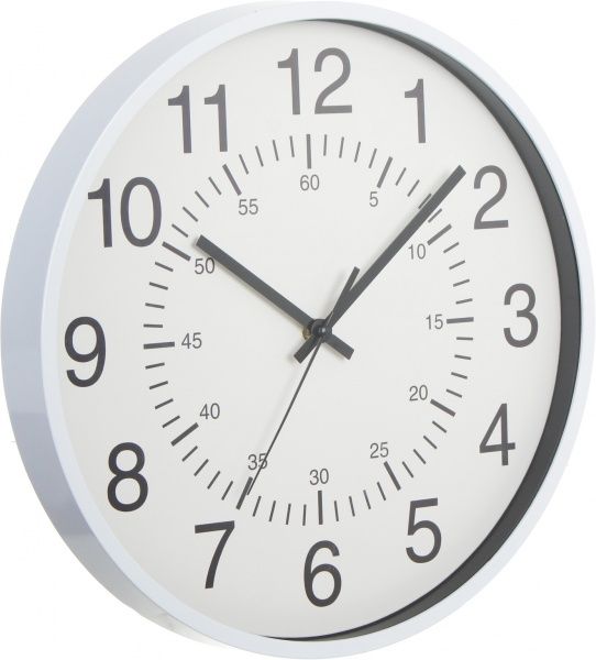 Часы настенные Timer 30.5 см белый