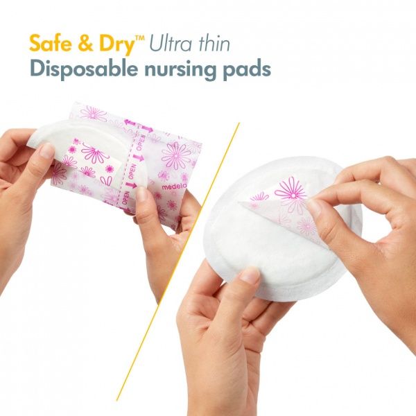 Лактационные вкладыши в бюстгальтер Medela Disposable Nursing Pads 60 шт. (008.0374)