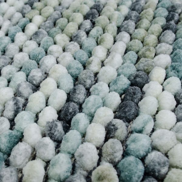 Коврик для ванной Home Line Alan 55х65 см бирюзово-серый