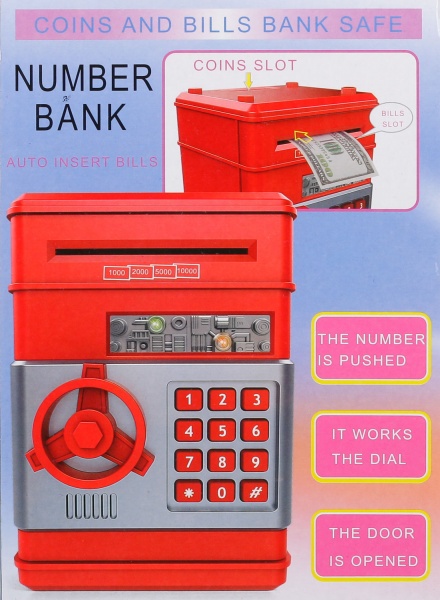 Сейф-скарбничка електронний дитячий золотий OTE0648258/golden