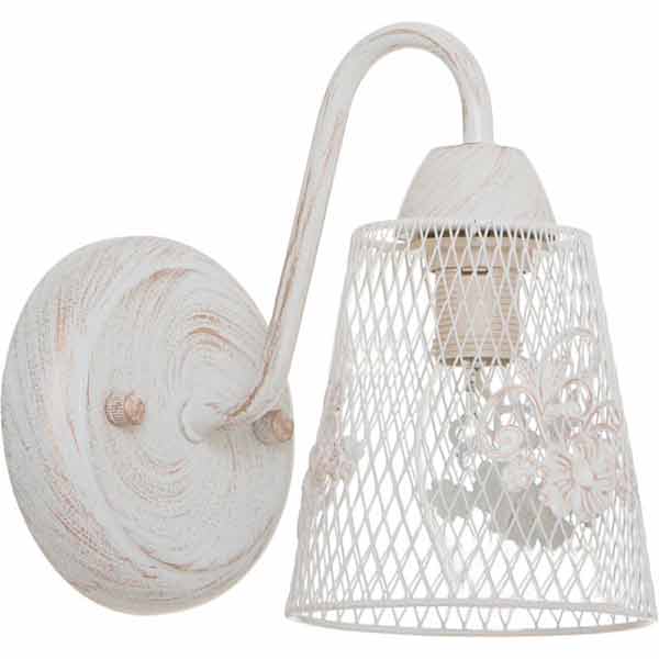 Бра Accento lighting Navarra 1x60 Вт E14 білий ALDW-MB3204-1A 