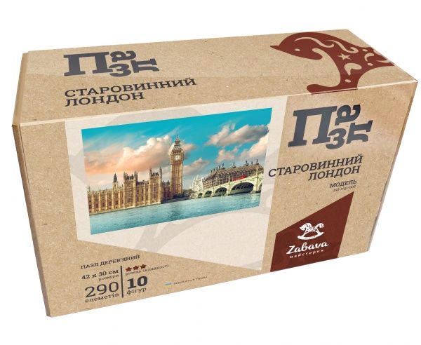 Пазл дерев'яний Старовинний Лондон 420х300 мм ZABAVA 