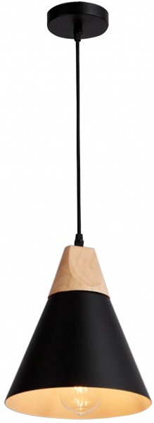 Світильник підвісний Hopfen CN PD 1 BK 1x40 Вт Е27 чорний 