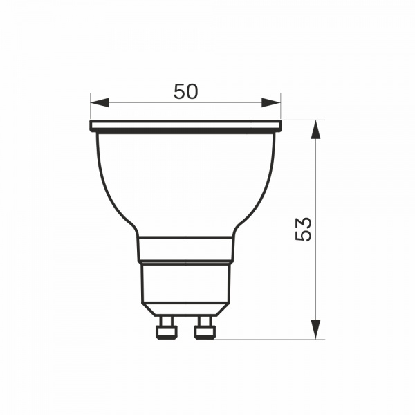 Лампа светодиодная TITANUM 6 Вт MR16 матовая GU10 220 В 4100 К 27006 