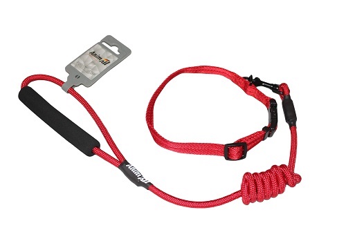 Поводок-веревка AnimAll + шлейка 137297 красный