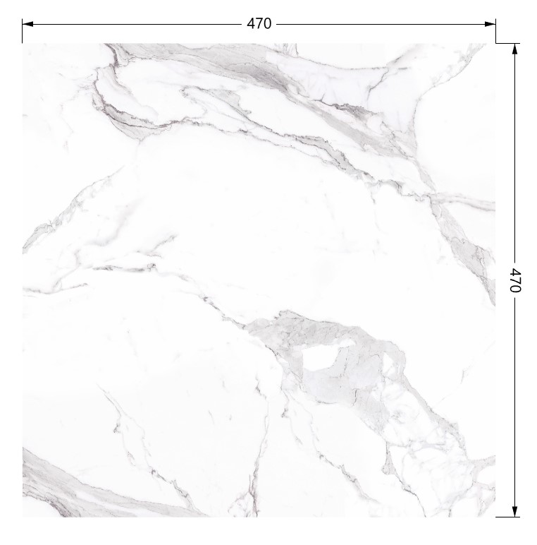 Плитка Statuario White F P NR Satin 2 сорт 47x47 см