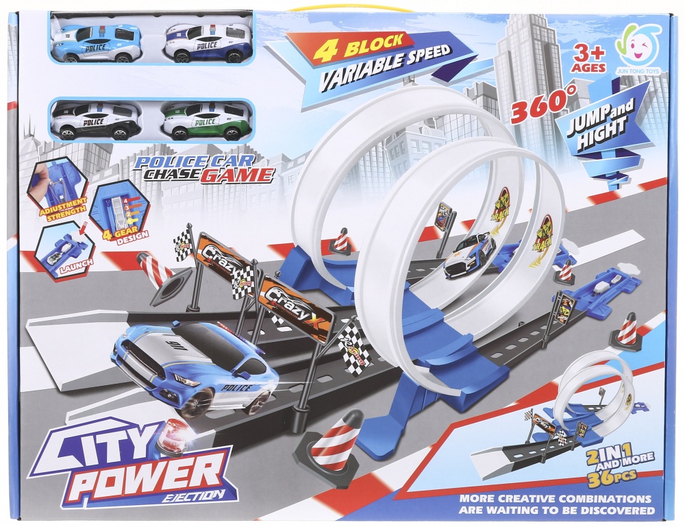 Игровой набор JUN TONG TOYS 2в1 трек 90х20 см OTB0590461 OTB0590461