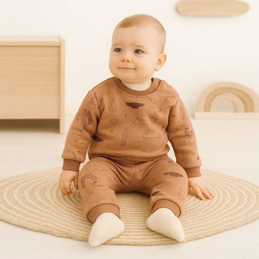 Костюм Blanka Дощик коричневий р.80-86 110877