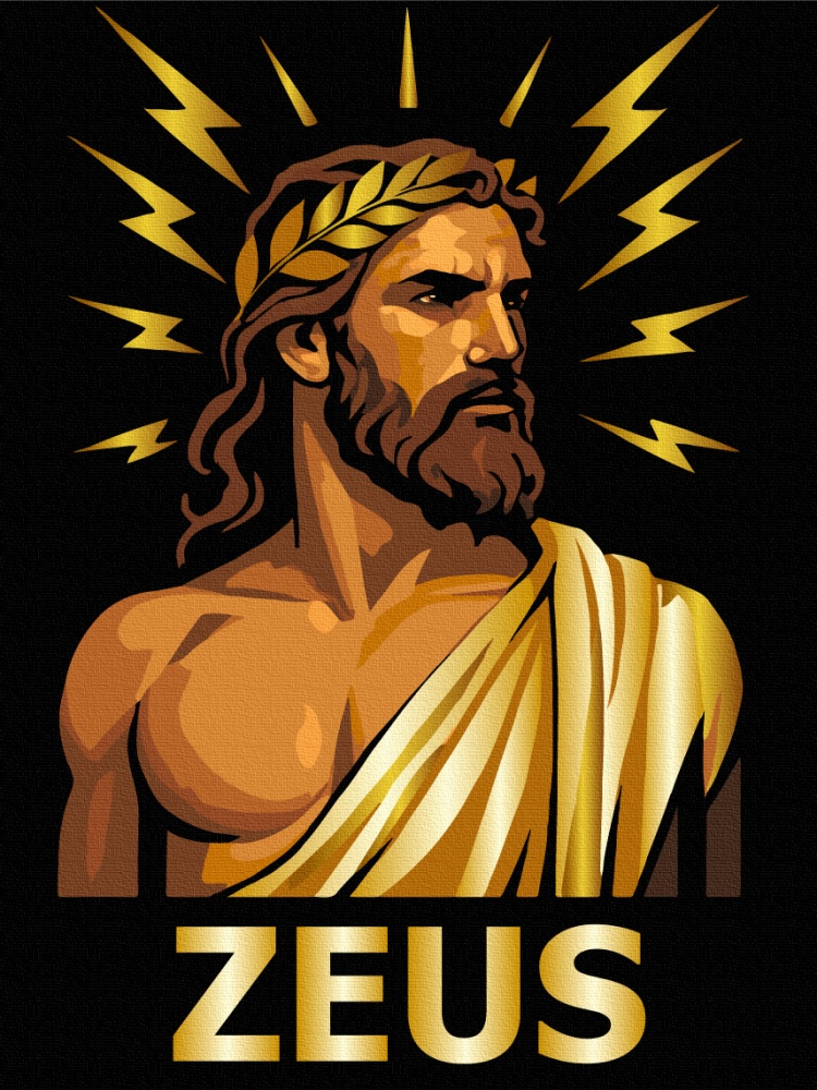 Картина по номерам Зевс 30х40 см Brushme