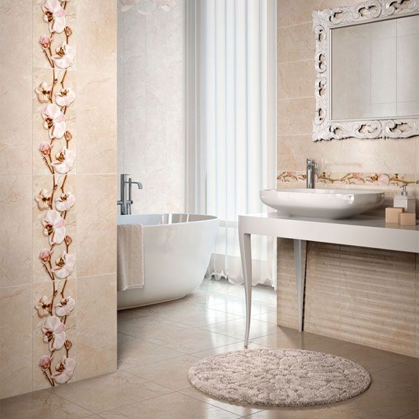 Плитка Інтеркерама Este 65 021 бежевий 430x430 мм