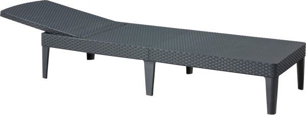 Шезлонг складаний Curver Jaipur графіт 58,2x187,5 см 