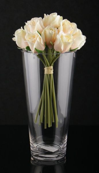 Ваза конус 15,5x9,5x30см MV498