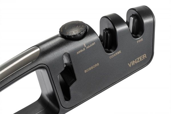 Точило для ножей и ножниц 3 в 1 с регулировкой угла 50310 Vinzer