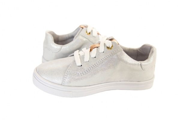 Кеды детские Мальви р.28 белый с золотистым Ш-460 E 