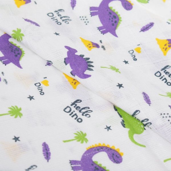 Пеленка Украина Hello Dino 70x70 см белый с принтом 